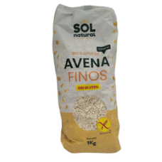 COPOS DE AVENA FINOS SOL NATURAL (1kg sin gluten) 